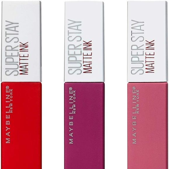 Maybelline Superstay Matte Ink Liquid Lipstick 3 Piece Gift Set - Picture 1 of 9